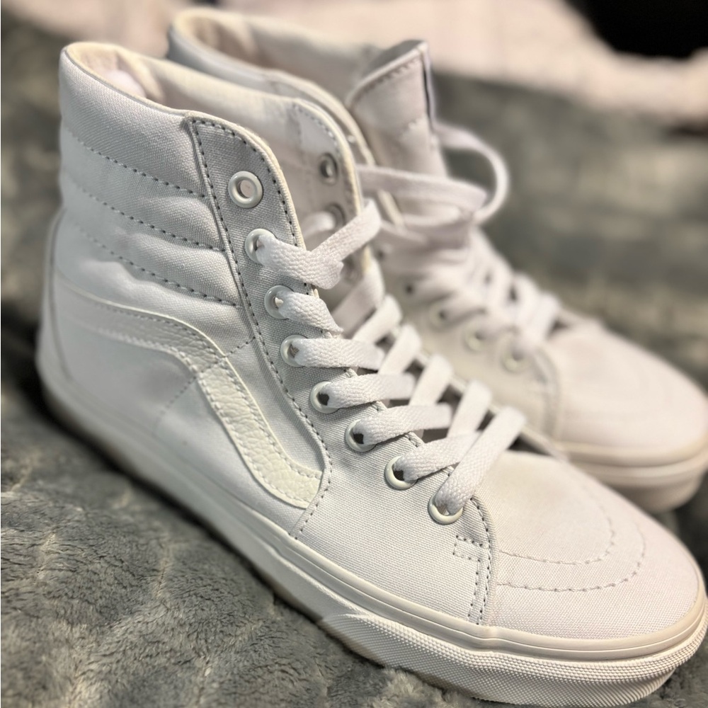 White high top vans